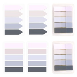 AIEX 600pcs Index Tabs Flags, Self-Adhesive Sticky Tabs Page Tabs Writable Book Markers Page Flags for Reading Index, File Folders, Book Notes - Easy to Remove (Morandi Color)