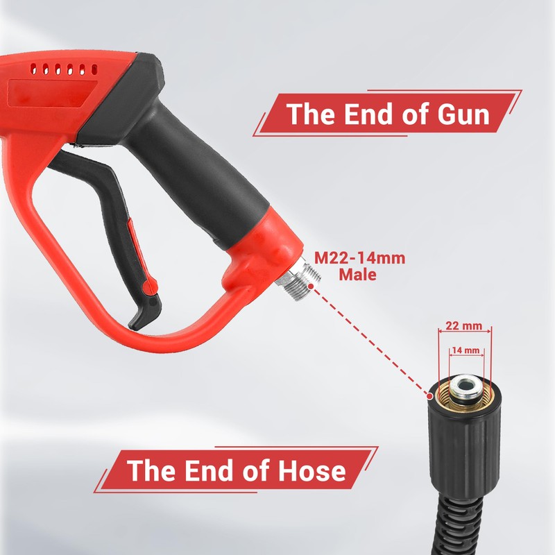 Tool Daily Pressure Washer Gun and Hose Kit, 25 FT
