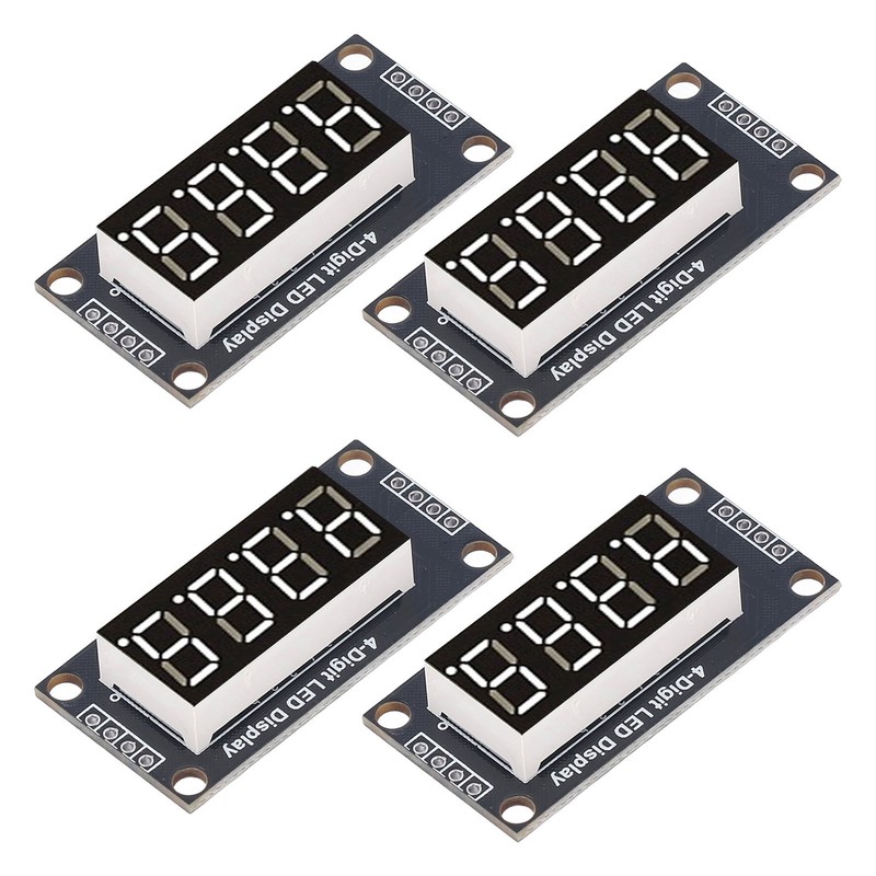 4 Sets Digital Tube Display Module LED 4 Digit 7
