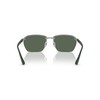 A|X ARMANI EXCHANGE Men's AX2048S Rectangular Sunglasses, Matte Gunmetal/Dark Green,