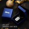 Zillaly initial letter Pendant Necklace Men Women boy Capital silver