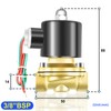 TAILONZ PNEUMATIC 3/8 Inch BSP 12V Brass Electric Solenoid Valve