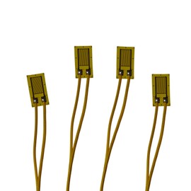 Strain Gauges, 5AA 120 Ohm Strain Gauge, High-Precision Resistance Foil Strain Gauge, No Sold Soldering Load Cell Pressure Resistance (BX120-5AA, 4Pack)