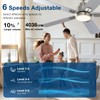 warmiplanet 52 Inch Indoor Ceiling Fans with Lights and Remote