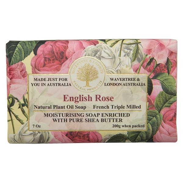 Wavertree & London English Rose Natural Scented Soap Bar –