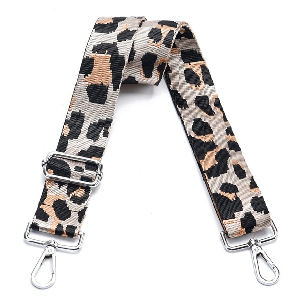 LVYOUME Wide Purse Strap Adjustable Replacement Crossbody Bag Strap Silver