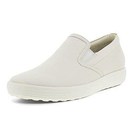 ECCO Women's Soft 7 W Slip-on, White powder