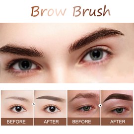 Liftique Brow Brush, Liftique Eyebrow Instant Brow Brush, Liquid Eyebrow Brush, Revorie Brow Fection Angled Brush & Dip (Auburn)