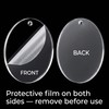 70 Pcs 3 Inch Clear Acrylic Ornament Blanks, Round Acrylic