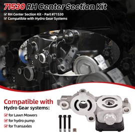 hodflop 71530 RH Center Section Kit w/Filter for Lawn Mowers Compatible with Hydro Gear Systems Part# HG-71530