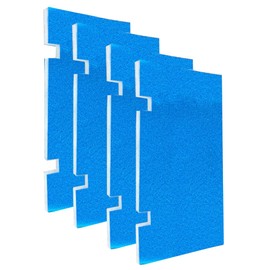 RV AC Filter Replacement Filters for-Dometic 3313107.103 3105012.003, MERV 6 for RV High-Efficiency Foam-Pad for Camper Grille Travel Trailer Replacement, 4 Pack 14” x 7.5” Filters Blue