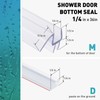 FCSOTSPS Shower Door Bottom Seal, 2 PCS 1/4" x 36"