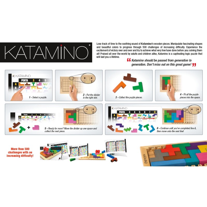 Katamino | The Original Wooden Color Shape Pattern Puzzle Game