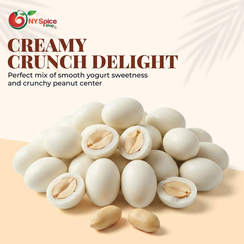 NY Spice Shop Christmas Yogurt Covered Peanuts - 1 Pound