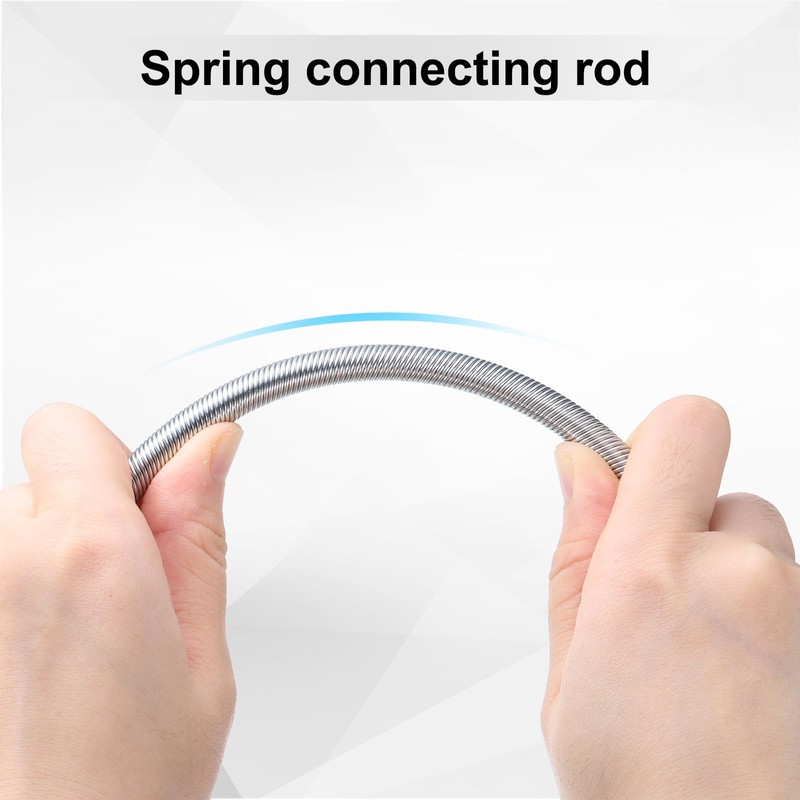 sourcing map 3/8" Drive Socket Extension Bar Set Spring Steel