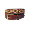 Maryland Flag Premium Leather Tab Belt (34)