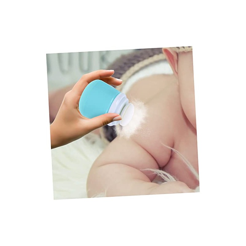 Envase de Talco para Bebés Azul Diseño de Oso, PP