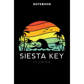 Notebook Siēstā Kēÿ Flōridā Bēāch Rētrō Sūmmēr Wēst Wōmēn Vintāgē Mēn Mēmē: 6x9 in, over 100 pages / Lined Journal,Book,Personal,Homeschool,Menu,Appointment