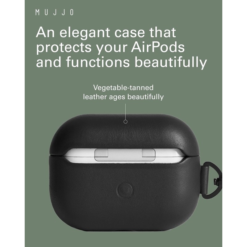 Mujjo Leather Case for AirPods Pro (2nd Gen) - Wireless