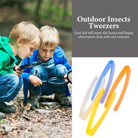 20Pcs Toddler Plastic Bead Tweezers for Crafts or Sorting - Sensory Play Kids Tongs Tweezer for Preschool Science - Kids Tweezers and Tongs for Fine Motor