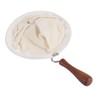 Reusable Washable Flannel Fabric Coffee Strainer with Wooden Handle Coffeesock