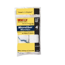 WHIZZ 74013 4" Xtrasorb Microfiber Blue Stripe 1/2" Nap Mini Roller 2Pk
