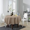 Erwin Müller Greven Tablecloth Washable Cappuccino Oval Size: 140 x