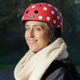Melon Urban Active Dotty Helmet - White/Pink Matt, 2X-Small/Small 46-52 cm