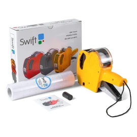 swift Price Gun Kit with 5000 Labels and Spare Ink M8-22 Yellow
