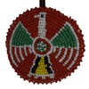 Indigenous Style Indian Seed Bead Eagle Red Rosette Christmas Tree