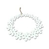 DARO DEKO Wooden Flower Wreath White Diameter 25 cm with
