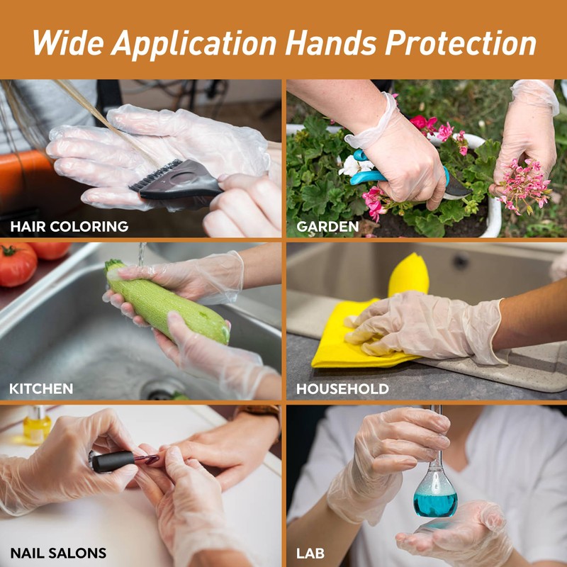 MedPride General Purpose Powder-Free Vinyl Gloves, X-Large (Pack of 100)