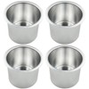 SEETOOOGAMES Drop-in Cup Holder Insert - Jumbo Silver Aluminum Cup