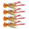 4Pcs 65g Fishing Artificial Baits Silicone Skirts Lures with Hook