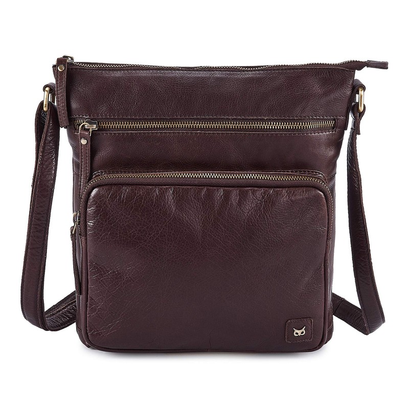 Wise Owl Genuine Leather Crossbody Handbags & Purses for Women