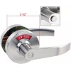 Mutex Extra Large Bathroom Privacy Lever Lock with Indicator Right-hand