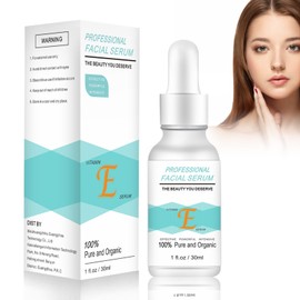 Eazerom 02 Vitamin E Serum mit Hyaluronsäure für Gesicht,30ml Brightening & Hydrating Facial Serum for Fine Lines,Anti Aging Serum,Anti-Aging Gesichtspflege-Feuchtigkeitscreme