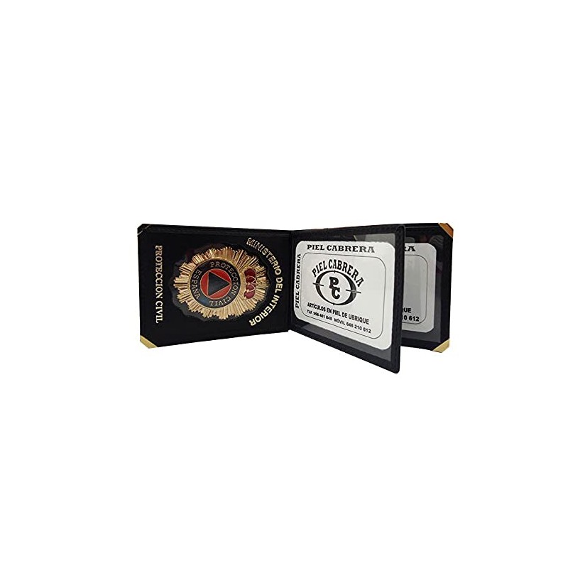 Disaster Protection Badge Wallet Black Classic, black, Classic