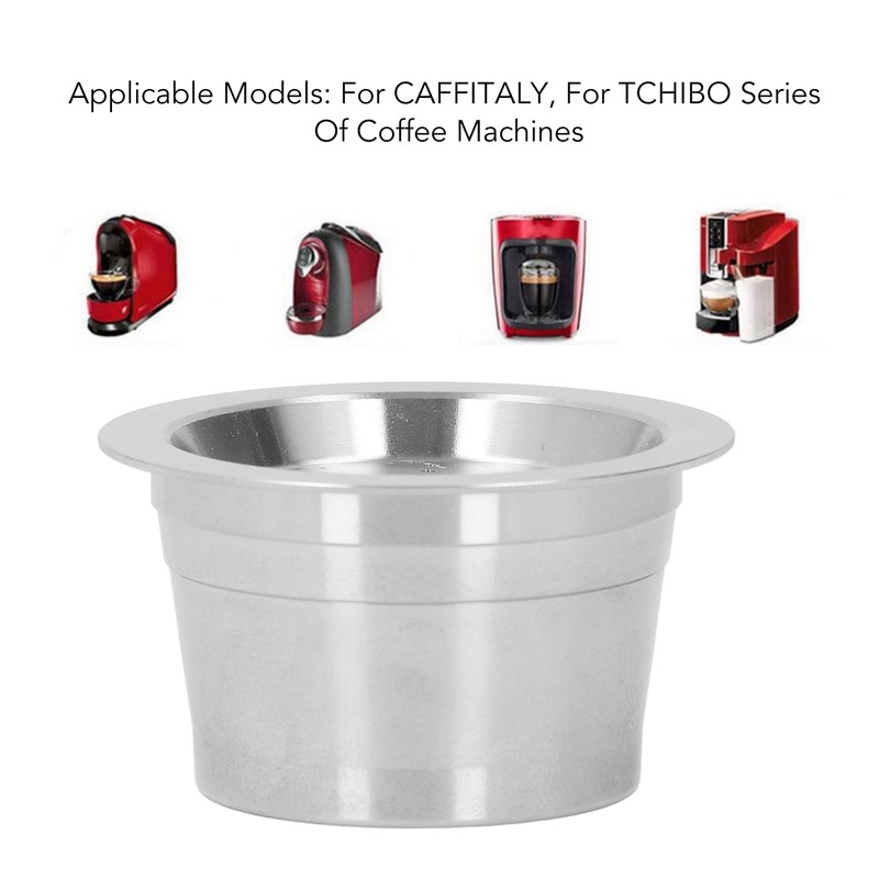 Refillable Coffee Capsules Stainless Steel Double Filtration Reusable Coffee Pods