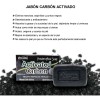 Jabon Artesanal Quita Puntos Negros Carbon Activado 100gr