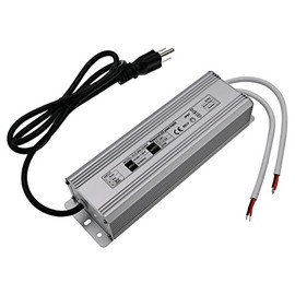 NIAVIKA LED Driver 300 Watts Power Adapter,Waterproof IP67 Power Supply 90-130V AC to 24V DC 12.5A Low Voltage Transformer for LED Strip Lights, LED Module and Power Accessories Indoor or Outdoor Use