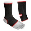 Ankle support Elasticated Ankle protector Ankle protection Black Pair (Large)