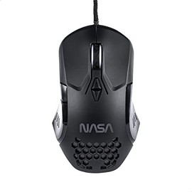 TECHZONE Mouse Gamer RGB NASA Color Negro Alámbrico USB con DPIs Ajustable, Compatible con Windows y Mac                                              