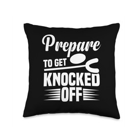 Shuffleboard Salt Shuffleboard Powder Wax Brush Shuffleboard Throw Pillow