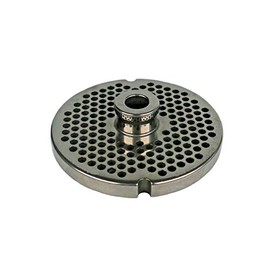 Tredoni Meat Mincer 9.8 cm Hub Plates Replacement Part, Professional Heavy Duty Stainless Steel Disc/Plate (No. 32 - Holes Diameter 4.5 mm)