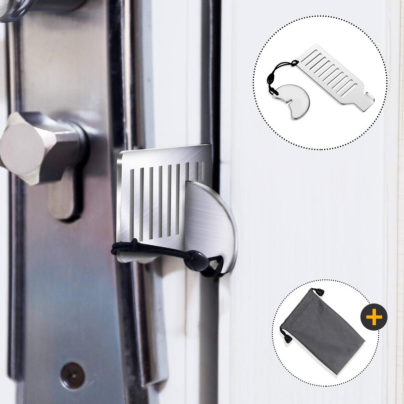 Portable Door Lock for Travel - Improved Travel Hotel Door