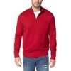 Nautica Men's Quarter-Zip Sweater, Nautica Red, Medium
