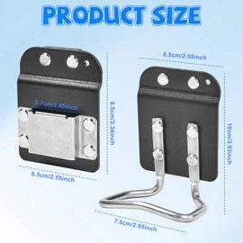 Elyyapt HammerCatcher-Hammer Holder Streamlined Hammer Holster Hammers Loop Fit Up to 2" Tool Belt, Drill Holder for Tool Belt, Quick Response Drill Belt Clip Tape Measure Holder for Impact Driver