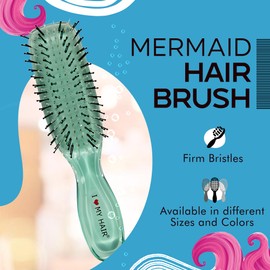 Frizo Pro - I Love My Hair Brush, Hair Brush for All Hair Types, Detangler Brush for Wet or Dry Hair, Tangle Teezer Hair Brushes for Women and Girls (Medium, Turqoise)