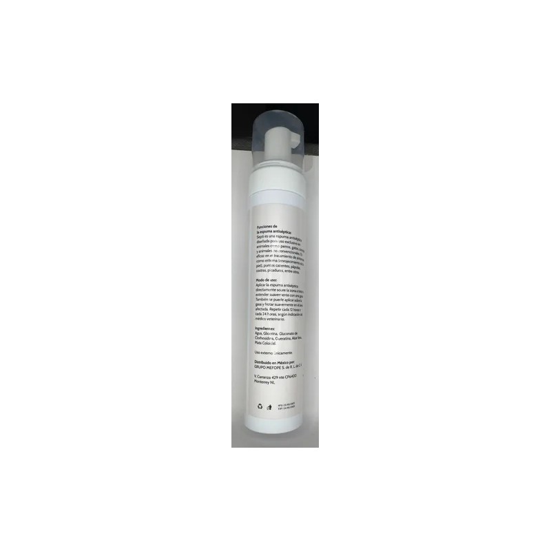 Espuma Antiseptica Para Heridas Y Baño En Seco Perro Y